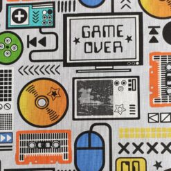 gaming pattern dressmaking fabric