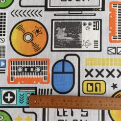 gaming pattern dress fabric