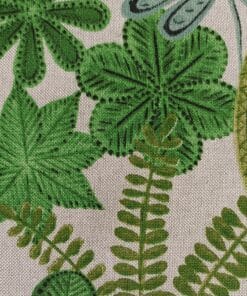 Half Panama Fabric - Leaves - 140cm Wide 3