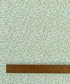 Cotton Poplin Fabric - Dots & Spots On Mint Green - 145cm Wide 4