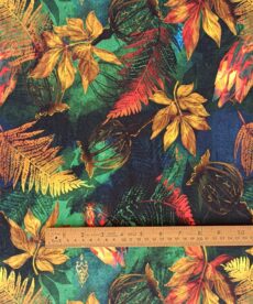 viscose floral fabric for dressmaking
