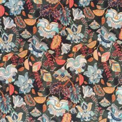 Viscose Jersey Fabric - Ethnic Flower Digital Print - 150cm Wide