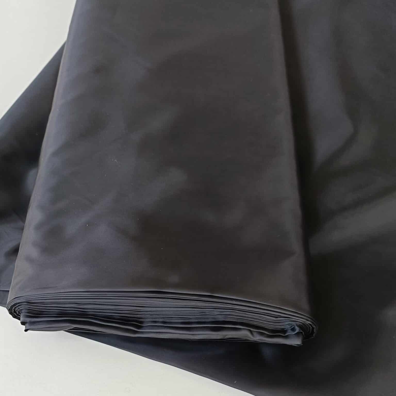 Polyester Lining Fabric - Black - Anti Static - 150cm Wide