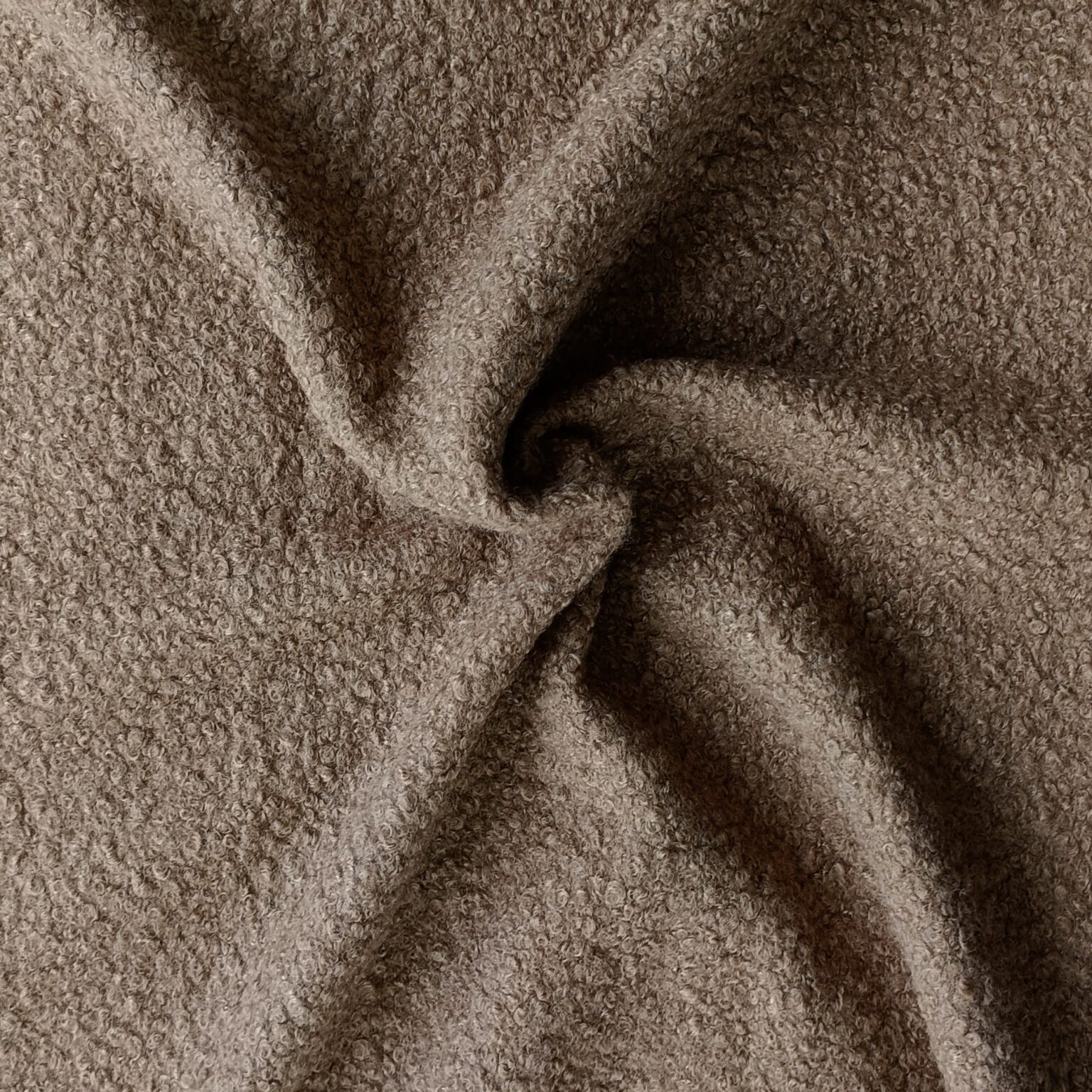 Polyester Boucle Fabric - Camel - 150cm Wide