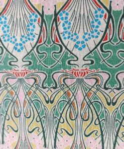 Pima Cotton Lawn Fabric - Art Nouveau Bloom - 140cm Wide 4