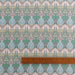 Pima Cotton Lawn Fabric - Art Nouveau Bloom - 140cm Wide