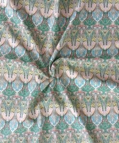 Pima Cotton Lawn Fabric - Art Nouveau Bloom - 140cm Wide 3