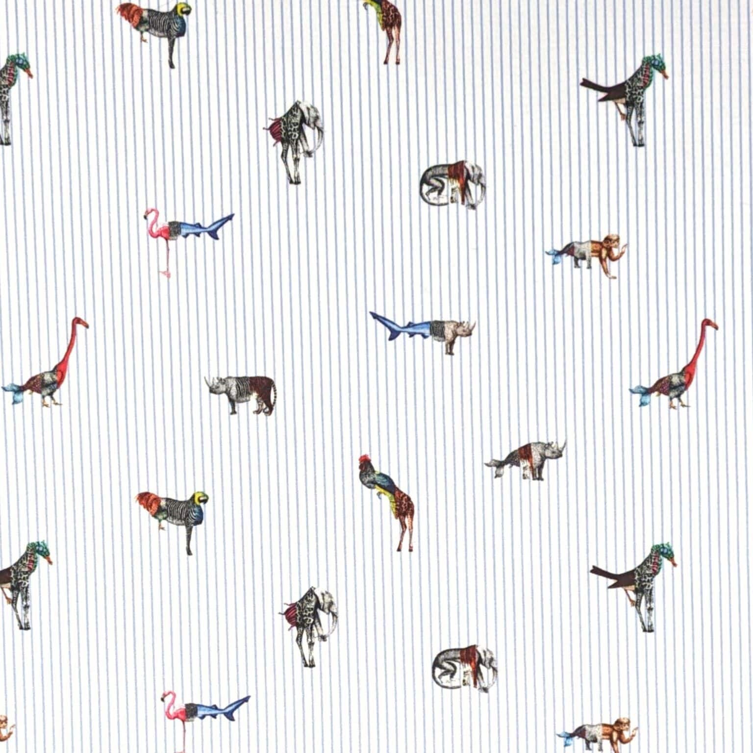 Cotton Fabric - Animal Mix Up - Ex-Designer - 145cm Wide