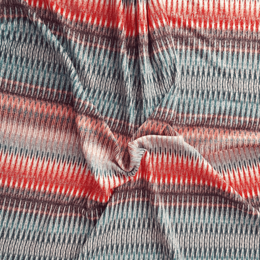 Jersey Knit Fabric - Chevron Lurex - 150cm Wide 2