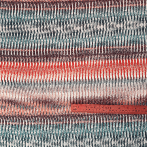 Jersey Knit Fabric - Chevron Lurex - 150cm Wide