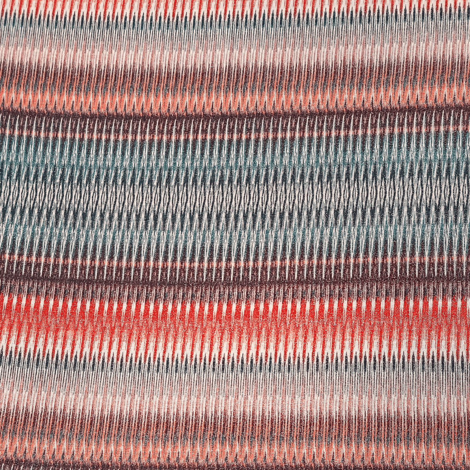 Jersey Knit Fabric - Chevron Lurex - 150cm Wide