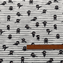 ninja cotton jersey dress fabric