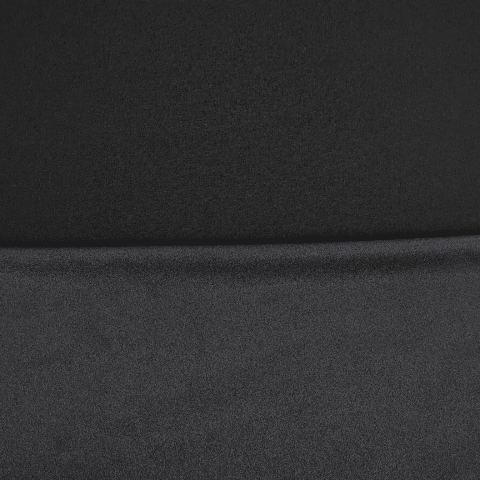 Polyester Satin Back Crepe Fabric - Black - Ex-Designer - 150cm Wide