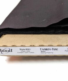Bosal Fashion Fuse Black Cotton Fusible Interfacing | More Sewing