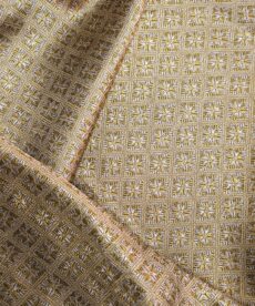 Gold Polyester Viscose Jacquard Lining Fabric | More Sewing