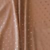 Polyester Fabric - Beige And Gold Spot - 140cm Wide
