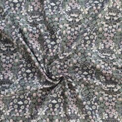 Pima Cotton Lawn, Retro Floral, 140cm Wide