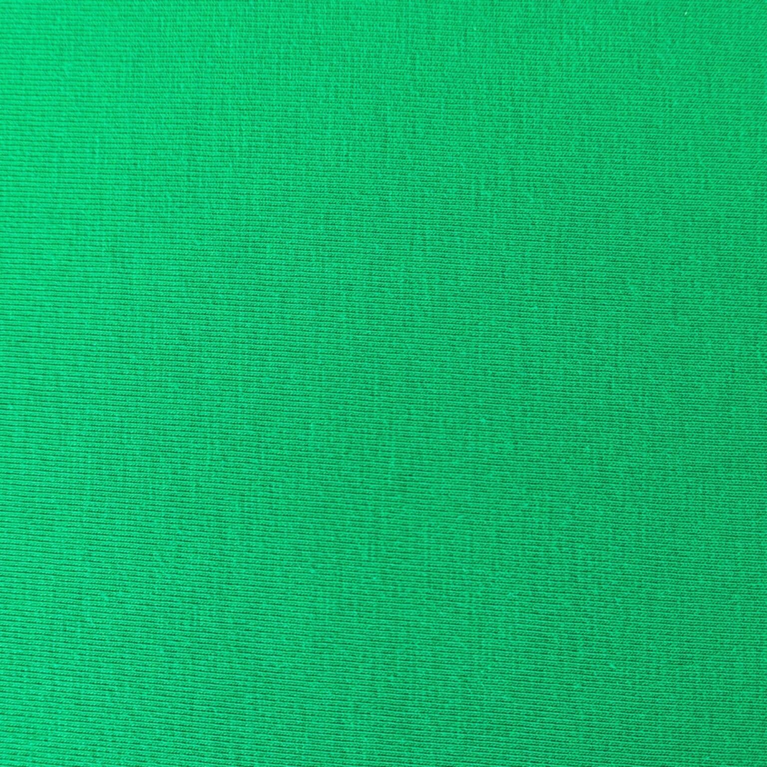 Cotton Jersey Fabric - Plain Green | More Sewing