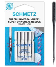 Schmetz Super Universal Sewing Machine Needles, Size 80/12 | Super Stretch Needles | More Sewing
