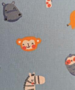 Sweet Animals On Blue Cotton 150cm Wide REMNANT | More Sewing