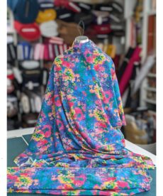 Cotton Rayon Mix Fabric - Multi Splash Floral - 145cm Wide | More Sewing
