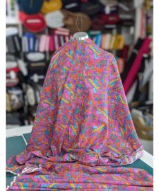 Cotton Rayon Mix Fabric - Multi Geometric - 145cm Wide | More Sewing