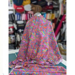 Cotton Rayon Mix Fabric - Multi Geometric - 145cm Wide | More Sewing