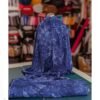 Viscose Fabric - Blue Tie Dye Print - 145cm Wide | More Sewing