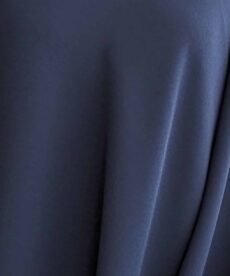 Polyester Triple Crepe Fabric - Navy Blue - 150cm Wide