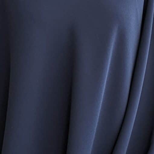 Polyester Triple Crepe Fabric - Navy Blue - 150cm Wide