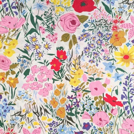 Cotton Fabric - Bright Garden - 145cm Wide | More Sewing