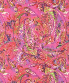 Pima Cotton Lawn Fabric - Bright Paisley - 140cm Wide at More Sewing