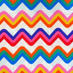 Cotton Fabric - Chevron Stripe - 145cm Wide | More Sewing