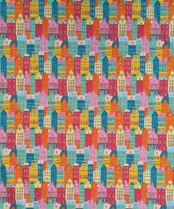 Cotton Fabric - Dutch Houses - 145cm Wide | More Sewing