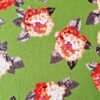 Crepe Polyester Fabric - Floral Blossom on Green -150cm Wide | More Sewing