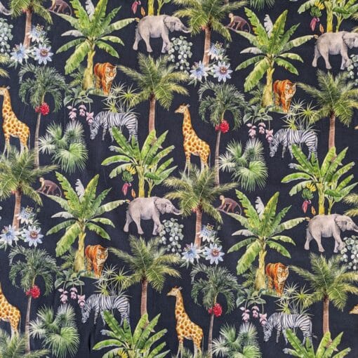 Cotton Fabric - Jungle Animals - 145cm Wide | More Sewing