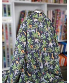Cotton Fabric - Jungle Animals - 145cm Wide