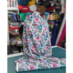 Pima Cotton Lawn Fabric - Exotic Floral - 140cm Wide | More Sewing
