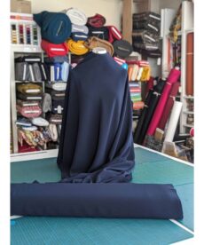 Polyester Triple Crepe Fabric - Navy Blue - 150cm Wide