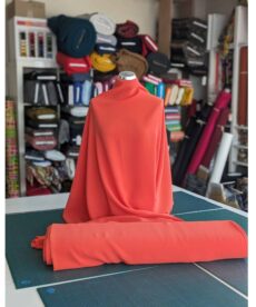Polyester Triple Crepe Fabric - Orange - 150cm Wide