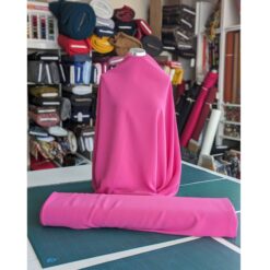 Polyester Triple Crepe Fabric - Bright Pink - 150cm Wide