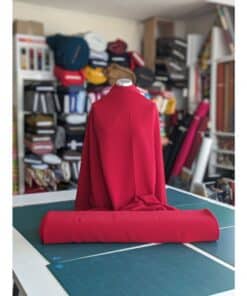 Polyester Triple Crepe Fabric - Red - 150cm Wide