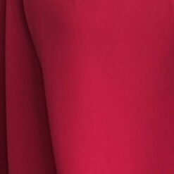 Polyester Triple Crepe Fabric - Red - 150cm Wide