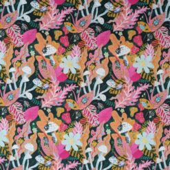 Cotton Lawn Fabric - Forest Bugs - 140cm Wide