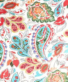 Viscose Fabric - Splashy Paisley - 140cm Wide | More Sewing
