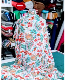 Viscose Fabric - Splashy Paisley - 140cm Wide at More Sewing