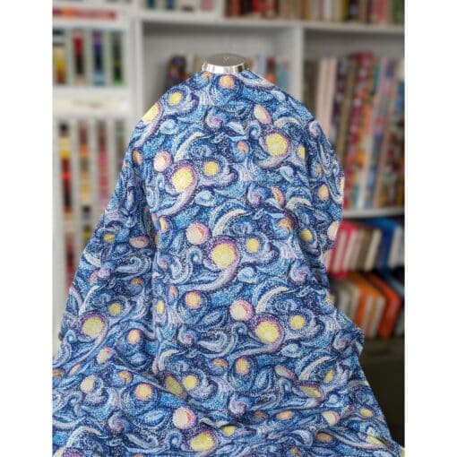 Cotton Fabric - Starry Night - 145cm Wide