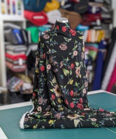 Viscose Fabric - Sunflower Botanical Floral - 140cm Wide | More Sewing