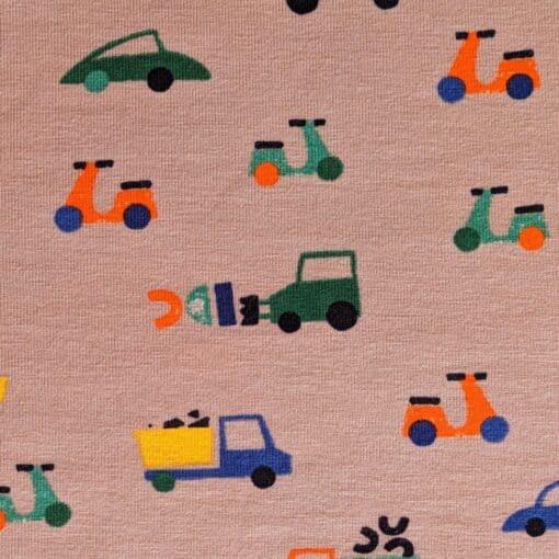 Traffic Cotton Jersey 150cm Wide REMNANT | More Sewing