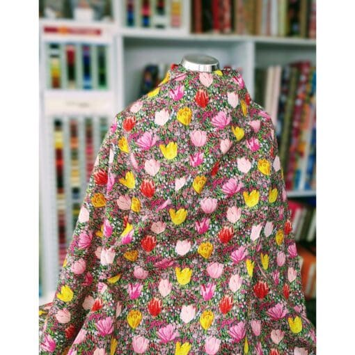 Cotton Fabric - Tulips - 145cm Wide